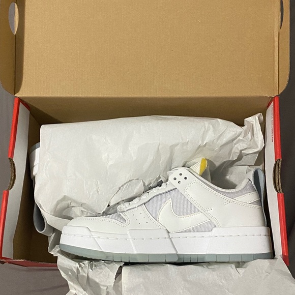 Nike Shoes - Nike Dunk Low Disrupts (never been worn) size 7 white sneaker!!